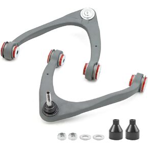 Front Upper Control Arms for 2-4" Lift 2007-2018 Chevy Silverado GMC Sierra 1500, 2007-2013 Chevy Avalanche, Tahoe, Suburban 1500, GMC Yukon XL, OE Specification Replacement Control Arm, Wrinkle Gray
