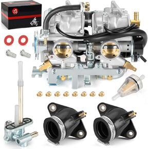 Carburetor Carb & Fuel Petcock + Intake Manifold for Yamaha V-Star 650 XVS650 1998-2014