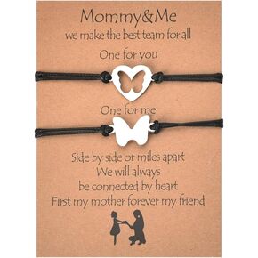 Mother Dad Mommy Matching Bracelets Gifts for Women Mom Dad Fathers Mothers Day Gifts for Father Mom Birthday Christmas Gifts