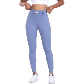 Womens Workout Leggings with Pockets Belt High Waist Butt Lifting Buttery Soft Gym Leggings Yoga Pants Tights