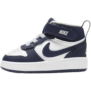 Nike Court Borough Mid 2 Baby/Toddler Shoes (CD7784-107, White/Signal Blue/Blue Void) Size 7