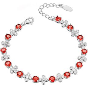 Green/Red/Blue/White/Orange Lucky Straw Bracelet with Cubic Zirconia Gemstones for Women for Gift.