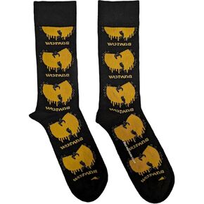 Wu-Tang Clan 'Dripping Logo' (Black) Socks (One Size = UK 7-11), Black, One Size