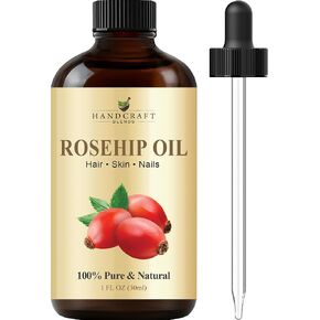Handcraft Blends Rosehip Oil - 4 Fl Oz - 100% Pure and Natural - Premium Grade Oil for Face, Skin and Hair - Protect and Nourish - Carrier Oil