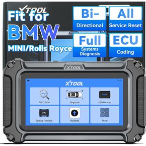 XTOOL IP500 OBD2 Scanner Fit for BMW Full System, ECU Coding Bidirectional Scan Tool with All Reset Services, Battery Registration Tool for BMW/Mini/RR w/CAN FD/Lifetime Free Update
