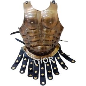 THOR INSTRUMENTS Antique Medieval Halloween Muscle Armor Jacket Replica Item Rustic Vintage Home Decor Gifts