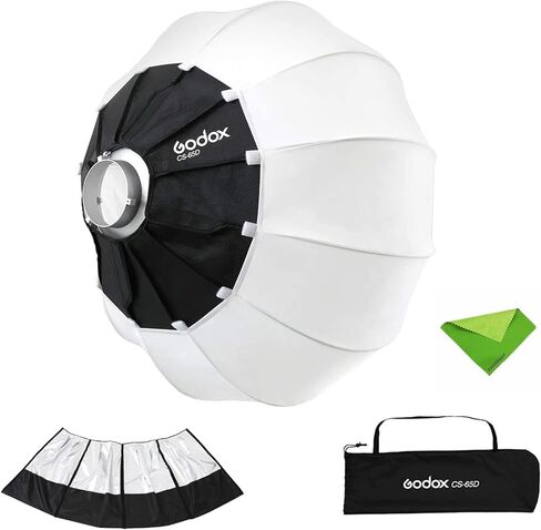 GODOX CS-50D with SS-50 Skirt Lantern Softbox 50cm/20inch Omni-Directional Light Modifier Bowens Mount for Godox SL60W SL150II, UL150, VL150 Light for Video Recording, Live Streaming, and Filmmaking in Kuwait