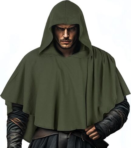 Medieval Hooded Cowl, Post Apocalyptic Shawl, Renaissance Hooded Shawl in Kuwait