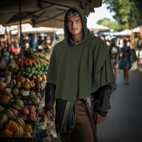 Medieval Hooded Cowl, Post Apocalyptic Shawl, Renaissance Hooded Shawl in Kuwait