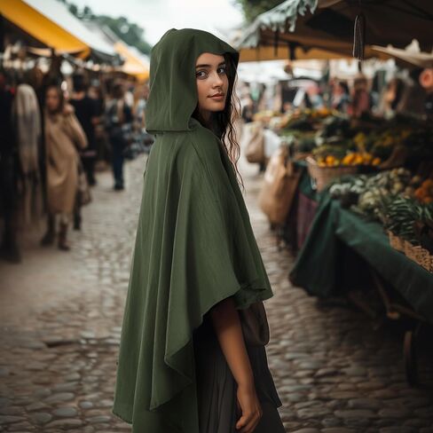 Medieval Hooded Cowl, Post Apocalyptic Shawl, Renaissance Hooded Shawl in Kuwait
