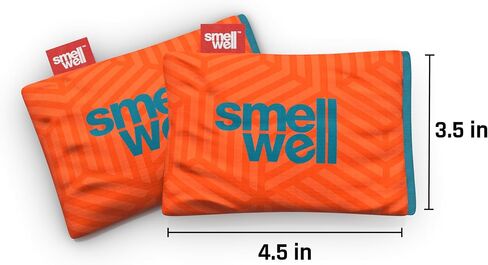 SmellWell - Scented Shoe Deodorizer Inserts - Odor Eliminators - Activated Bamboo Charcoal + Minerals - Natural Fresheners for shoes, bags, gloves - 2 x 1.8oz Original Size Black Zebra in Saudi Arabia