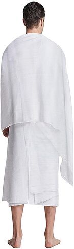 Ihram for Umrah Men, Men's Ihram for Hajj & Umrah, 2 Pack Ihram Set for Men, Lightweight & Breathable Cotton, 43" x 87" in Saudi Arabia