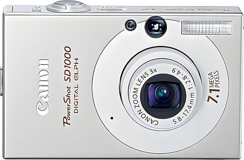 Canon PowerShot SD1000 7.1MP Digital Elph Camera with 3x Optical Zoom (Silver) (OLD MODEL) in Saudi Arabia