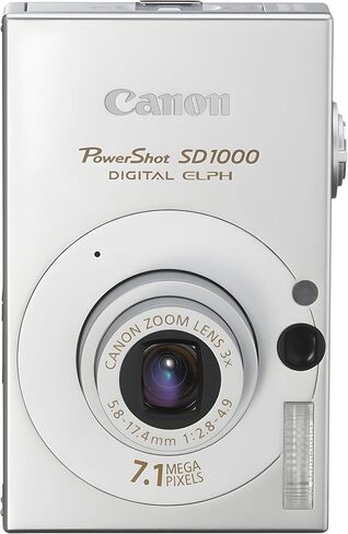 Canon PowerShot SD1000 7.1MP Digital Elph Camera with 3x Optical Zoom (Silver) (OLD MODEL) in Saudi Arabia