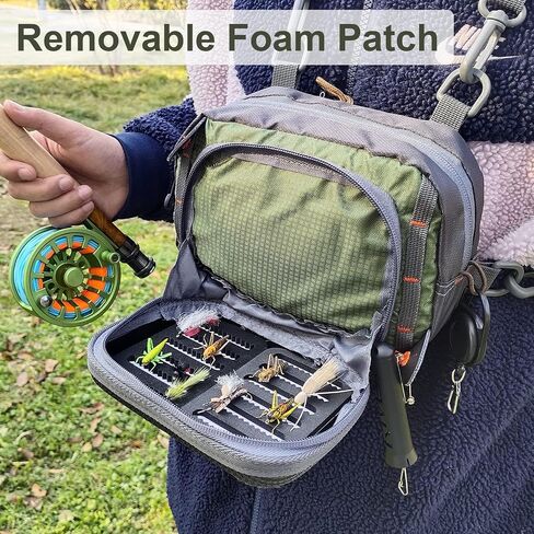 Aventik Fly Fishing Chest Bag Ultra Light Multiple Pockets Chest Pack with Vest Pack Tool Combo C in Kuwait