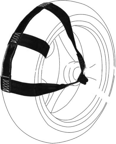 Universal Motorcycle Rear Tire Wheel Tie Down Cargo Strap for Trailer Super Heavy Duty Strong Polyester in Saudi Arabia