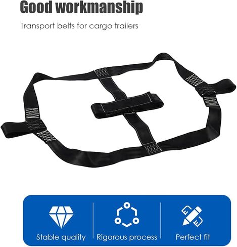 Universal Motorcycle Rear Tire Wheel Tie Down Cargo Strap for Trailer Super Heavy Duty Strong Polyester in Saudi Arabia