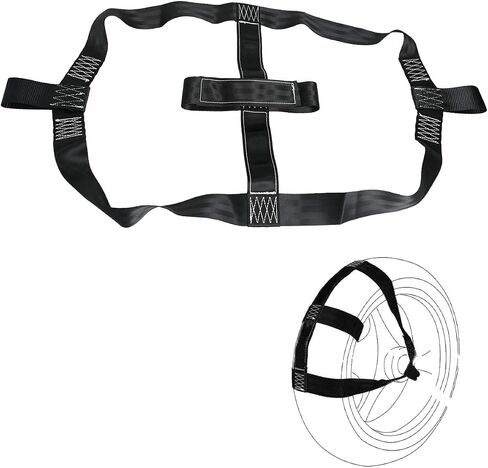 Universal Motorcycle Rear Tire Wheel Tie Down Cargo Strap for Trailer Super Heavy Duty Strong Polyester in Saudi Arabia