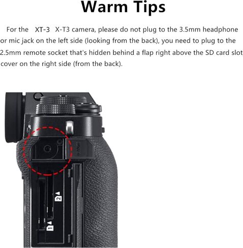JJC Shutter Release Timer Remote Control for Fujifilm Fuji X-T5 X-T4 XT3 XT2 X-H2 X-T30 II X-T20 X-T10 GFX100S GFX100 GFX50S GFX50R X-Pro3 X-Pro2 X-T100 X-E3 X-E2S X-A10 X100V X100F Replaces RR-100 in Saudi Arabia