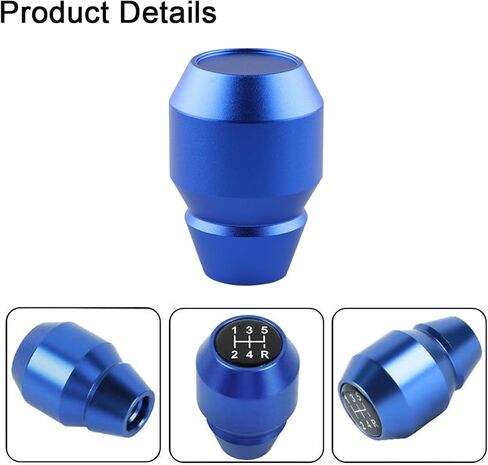 Car Shift Knob, Aluminum Alloy Manual Automatic Vehicle Gear Shifter Knob, 5 6 Speed Automotive Gear Lever Stick Shift Handle Replacement Accessories, Universal for SUV, Sedan, Truck (Red) in Kuwait