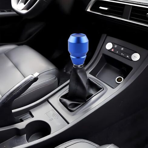 Car Shift Knob, Aluminum Alloy Manual Automatic Vehicle Gear Shifter Knob, 5 6 Speed Automotive Gear Lever Stick Shift Handle Replacement Accessories, Universal for SUV, Sedan, Truck (Red) in Kuwait