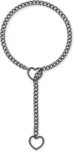 Heart Lock & Key, O-ring, Gothic Necklaces For Women - Lust Chain, Adjustable Lariat, Punk Style in Saudi Arabia