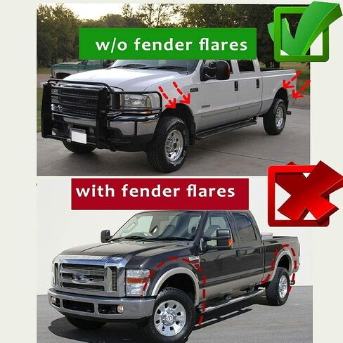 مجموعة yhtauto من 4 اللوحات الطينية اللوحات splash splashs استبدال Ford F-150 2004-2014 F150 ، مع Fender Flares ، LH RH ، LH RH ، الأسود in Kuwait