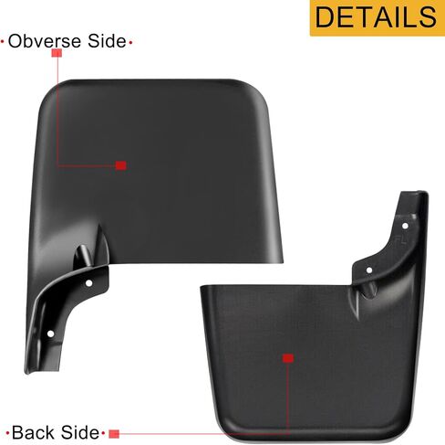 مجموعة yhtauto من 4 اللوحات الطينية اللوحات splash splashs استبدال Ford F-150 2004-2014 F150 ، مع Fender Flares ، LH RH ، LH RH ، الأسود in Kuwait