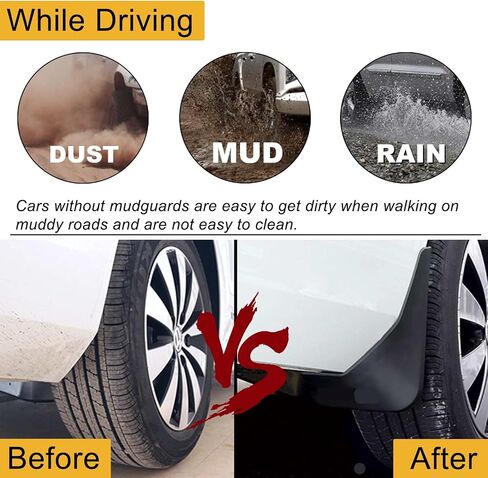 مجموعة yhtauto من 4 اللوحات الطينية اللوحات splash splashs استبدال Ford F-150 2004-2014 F150 ، مع Fender Flares ، LH RH ، LH RH ، الأسود in Kuwait