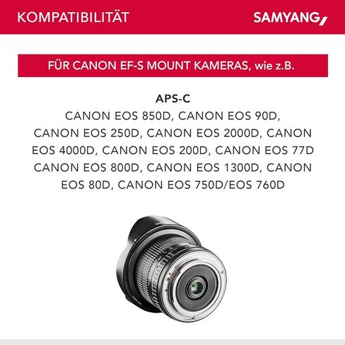 ساميانغ عدسة 8 مم عين السمكة f/3.5 UMC CS II لكاميرات كانون in Kuwait