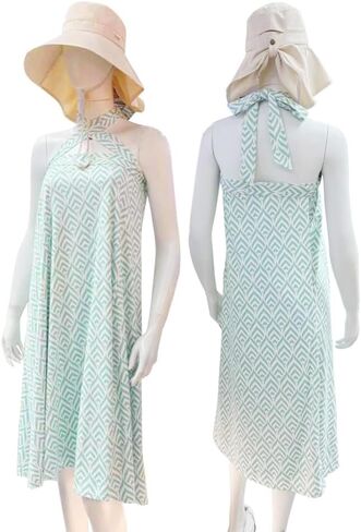 Sun Protection Swimsuit Beach Cover Up UPF 50+ Dress Shawl Wrap Cooling Blanket Travel SLP6M099YT in Kuwait