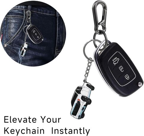 Compatible with GMC Sierra Keychain, Stainless Steel Keychain Decoration for GMC Sierra Accessories in Saudi Arabia