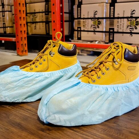 Original Disposable, Extra-Large Boot and Shoe Covers, Thicker & Stronger, Durable Protection for Floors - 50 Pairs in Saudi Arabia
