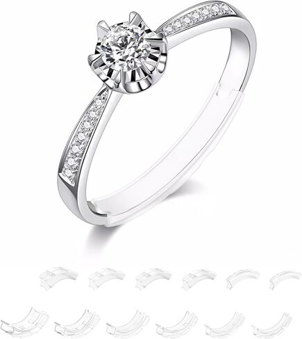 AdnesUSA Ring Sizer Adjuster for Loose Rings-8 Pack,8 Assorted Sizes Fits Any Rings, Upgraded Extended Invisible Jewelry Ring Size Reducer Spacer Ring Guard Fits Man’s Ring and Woman’s Ring, 8 Sizes in Saudi Arabia