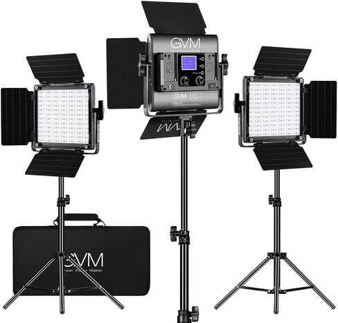 GVM - 800D-RGB LED ستوديو 3 مصابيح فيديو in Saudi Arabia