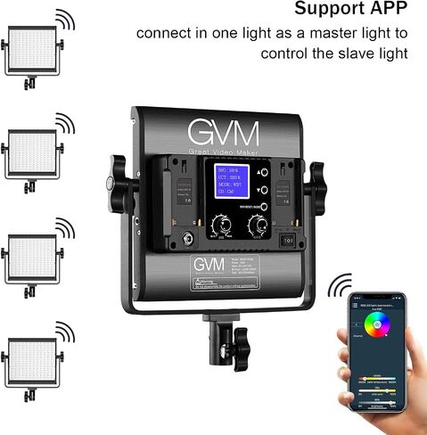 GVM - 800D-RGB LED ستوديو 3 مصابيح فيديو in Saudi Arabia
