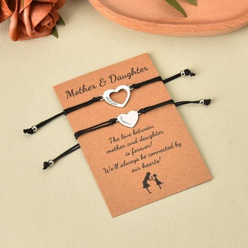 Mother Dad Mommy Matching Bracelets Gifts for Women Mom Dad Fathers Mothers Day Gifts for Father Mom Birthday Christmas Gifts in Saudi Arabia