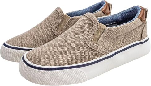 waddle wonder Toddler Classic Low Top Slip on Canvas Casual Shoes for Boys & Girls, Laceless Lightweight Flat Loafer Skater Sneaker in Saudi Arabia
