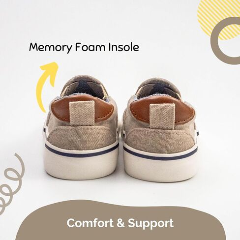 waddle wonder Toddler Classic Low Top Slip on Canvas Casual Shoes for Boys & Girls, Laceless Lightweight Flat Loafer Skater Sneaker in Saudi Arabia