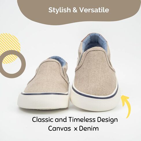 waddle wonder Toddler Classic Low Top Slip on Canvas Casual Shoes for Boys & Girls, Laceless Lightweight Flat Loafer Skater Sneaker in Saudi Arabia