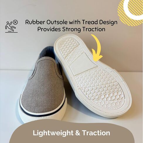 waddle wonder Toddler Classic Low Top Slip on Canvas Casual Shoes for Boys & Girls, Laceless Lightweight Flat Loafer Skater Sneaker in Saudi Arabia