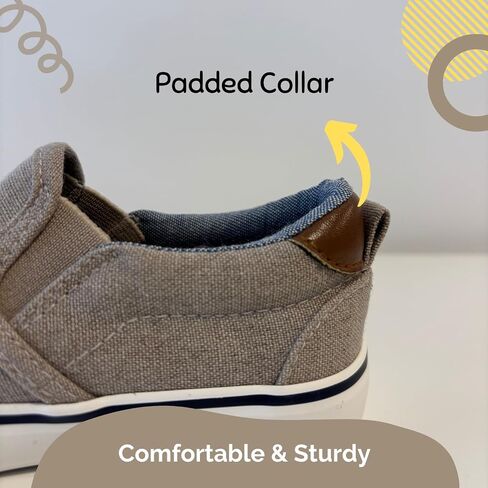 waddle wonder Toddler Classic Low Top Slip on Canvas Casual Shoes for Boys & Girls, Laceless Lightweight Flat Loafer Skater Sneaker in Saudi Arabia