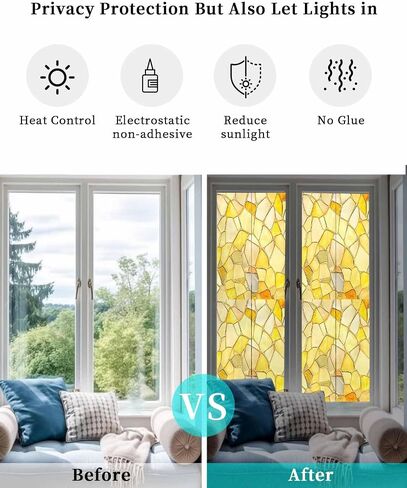 فيلم خصوصية النافذة - Green Turquoise Blue Lradient Abstract Clings Clings Film Film for Windows Displative Decovative Sticker for Home Bathroom Office ، 17.7 "× 78.7" in Saudi Arabia