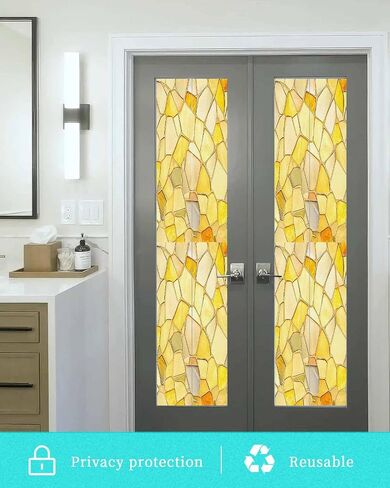 فيلم خصوصية النافذة - Green Turquoise Blue Lradient Abstract Clings Clings Film Film for Windows Displative Decovative Sticker for Home Bathroom Office ، 17.7 "× 78.7" in Saudi Arabia