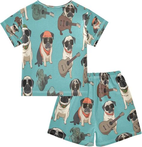 senya Pirate Skull Summer Pajamas Set Short Cotton Sleepwear 2 Piece in Saudi Arabia