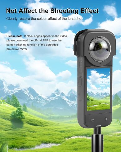 Lens Guard Protective Cover for Insta360 X3, PULUZ Optical Glass Lens Protector for insta360 x3 Accessories-Waterproof & Anti-Scratch in Saudi Arabia