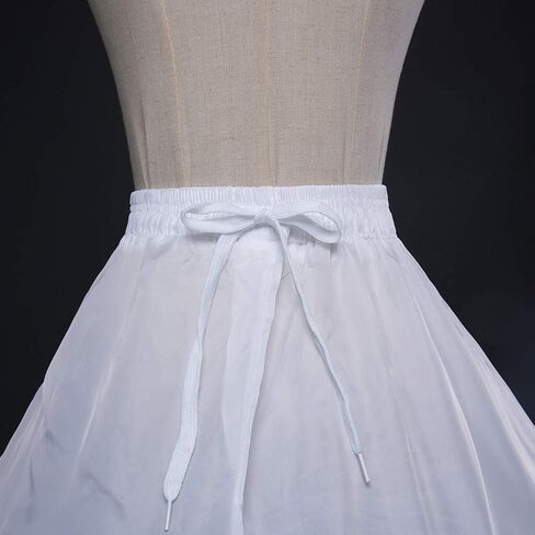 ZLQQ Women's 4-Hoop A-Line Floor Length Wedding Ball Gown Petticoat Underskirt Crinoline in Saudi Arabia