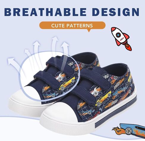 Toddler Kids Sneakers for Boys Girls Light Up Canvas Shoes Children Low Top Casual Outdoor Sneaker with Adjustable Straps in Saudi Arabia