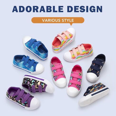 Toddler Kids Sneakers for Boys Girls Light Up Canvas Shoes Children Low Top Casual Outdoor Sneaker with Adjustable Straps in Saudi Arabia