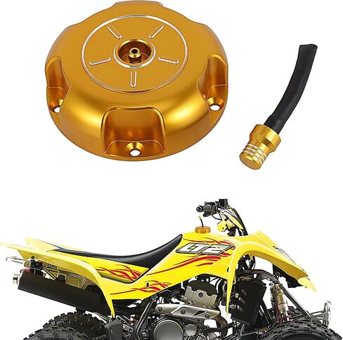 ATV Fuel Cap Billet Gas Cap Cover for LTZ400 2003-2009 2012-2014 LTR450 2006-2009 Black, Good Seal, Easy to Twist Open and Tighten in Saudi Arabia